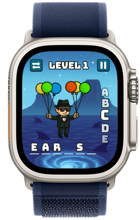 Apple Watch mini-game with balloon mechanic