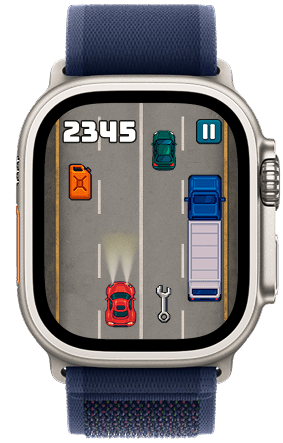 Apple Watch racing mini-game