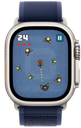 Apple Watch creature reaction mini-game