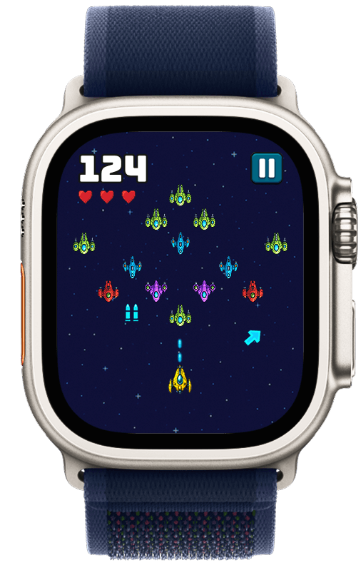 Финальный игровой экран Apple Watch