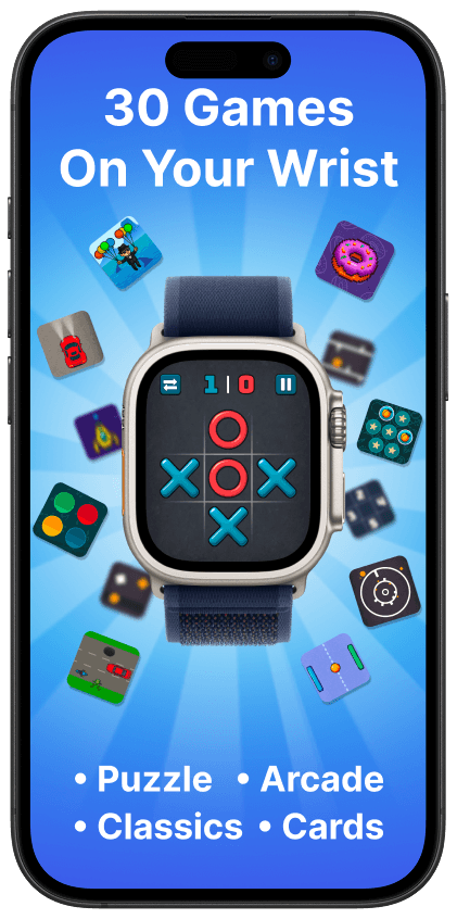 App Store screenshot: 30 Games On Your Wrist
